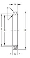 Aerospace - Airframe Control Ball Bearings - B500-Series Line Drawing.JPG